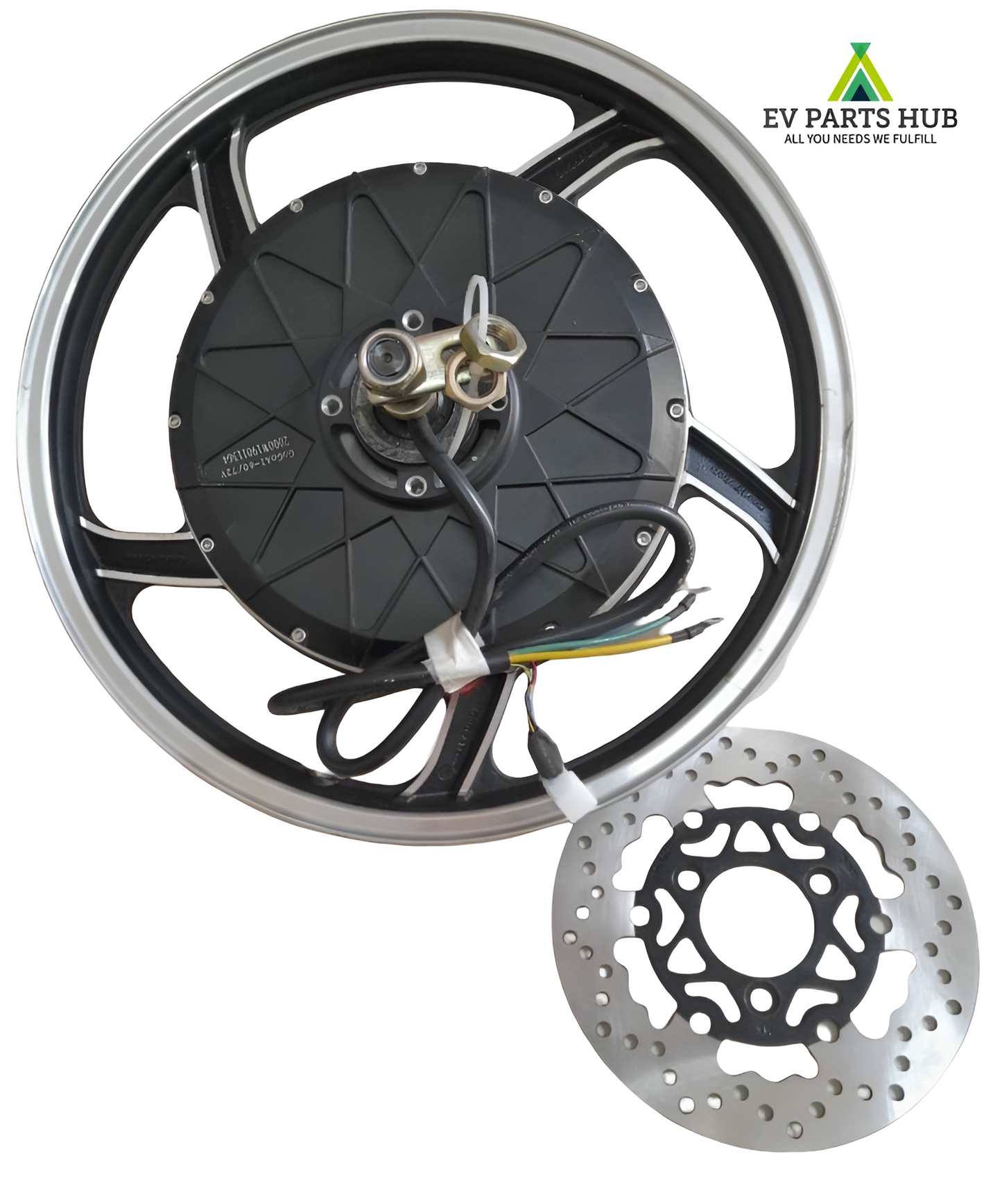 17 inch 72V 2000watt BLDC motorcycle hub motor kit ( DISK Break )