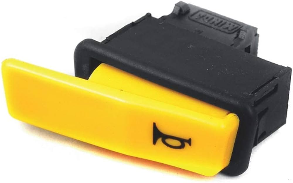 Electric Scooter Horn Switch Yellow