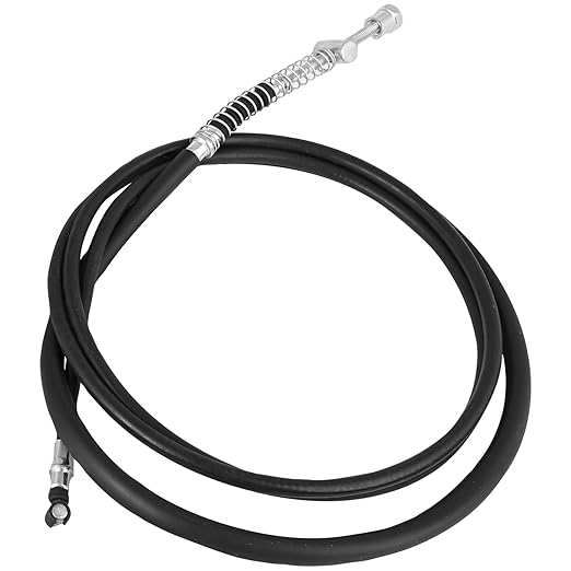 Rear Brake Cable 208.2 cm (82 Inch) Black for Electric Scooty