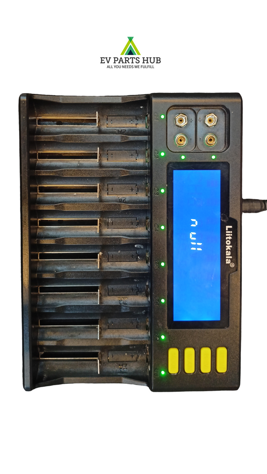 LiitoKala Lii-S8 Smart Charger ( Li-ion3.7V,LiFePO43.2V,NiMH/Cd1.2V,NMH 9V  Suitable batery model: 21700、26650、18650、14500、10440  AA、AAA、C、9V )