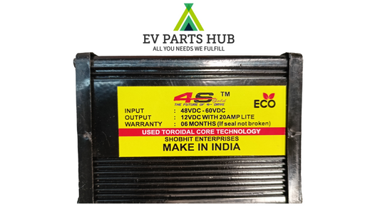 ( 6 Months Warranty ) Waterproof & High-Efficiency 60V/48V to 12V DC DC Converter for E Rickshaws,Includes 20A Fuse for 12V Power Supply