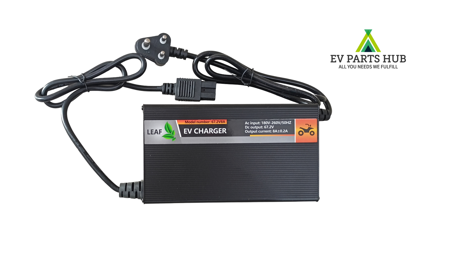 Lithium Ion 67.2 Volt 8A Battery Charger for 60 Volt Lithium ion Battery with auto Cut Off and LED Indicator