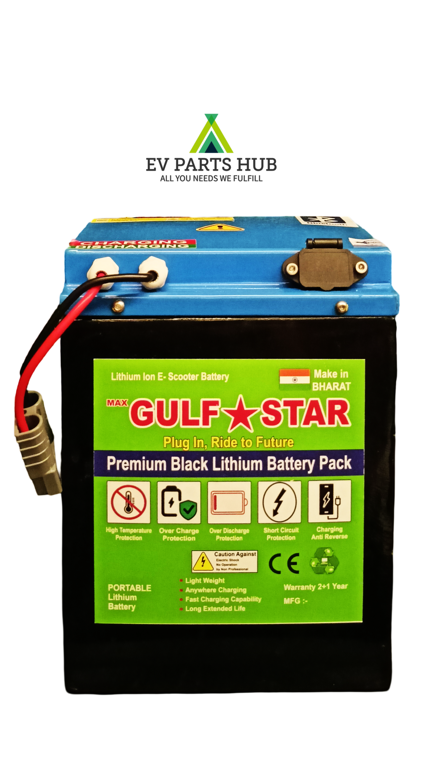 5 Year warranty Gulf star battery EV 60V / 30 AH NMC-LITHIUM ADVANCE BATTERY