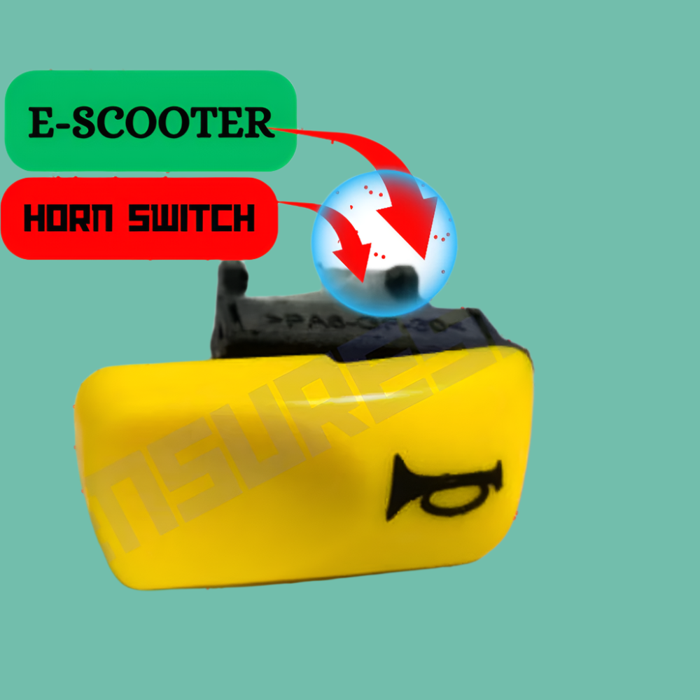 Electric Scooter Horn Switch Yellow