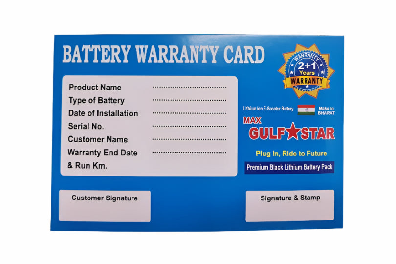 HERO Optima 3( Year warranty ) Gulf star battery EV 51.2V / 30 AH NMC-LITHIUM ADVANCE  BATTERY